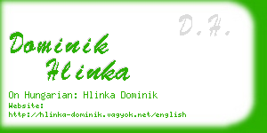 dominik hlinka business card